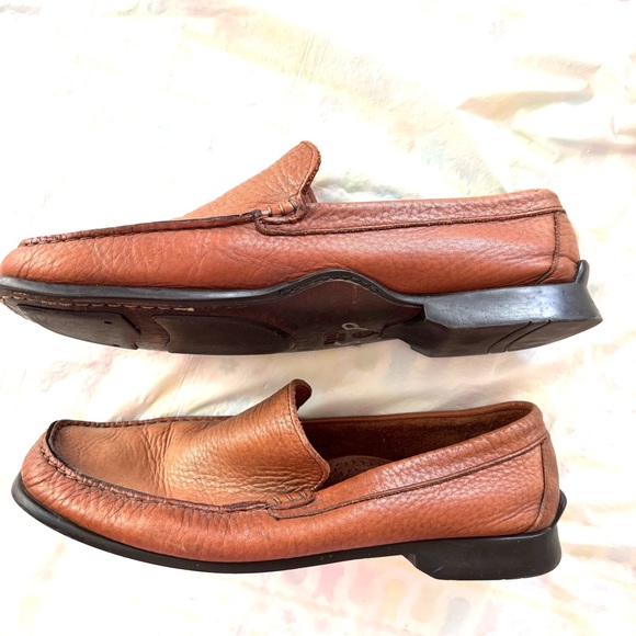 NWOT Vincenti Brown Leather Soft Calf Skin Loafers Made in Italy SZ 11 - Picture 4 of 15